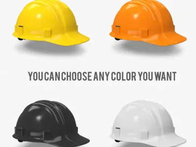 Hard Hat - Construction Safetly Helmet 3D model