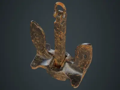 Anchor 1B Low-poly 3D model