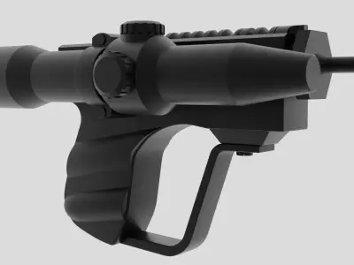 EC-17 Hold-Out Blaster Pistol 3D model