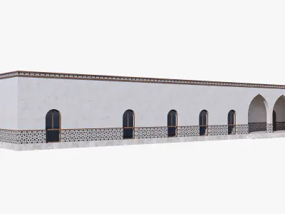 Islamic Architecture Arched Building 3D model