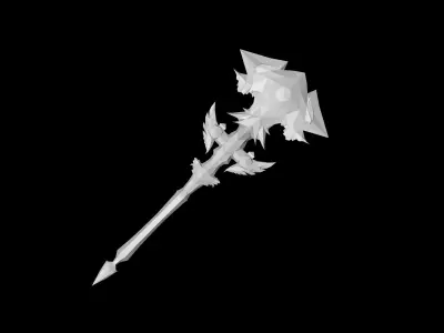 Regalia Axe Low-poly 3D model