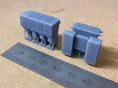 Model Railway Industrial Electrical Sub Station Transformers 3D print model