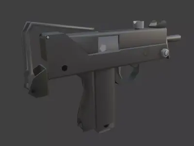 weapon mac 11 Low-poly 3D model