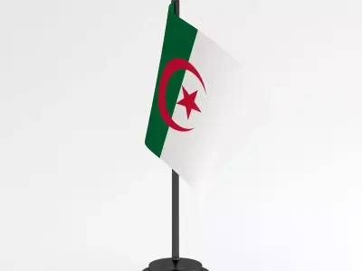 Table Flag Algeria 3D model