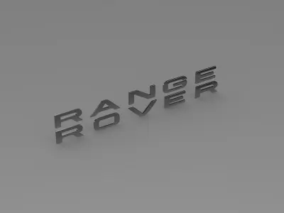 Range Rover lettering logo  3D model