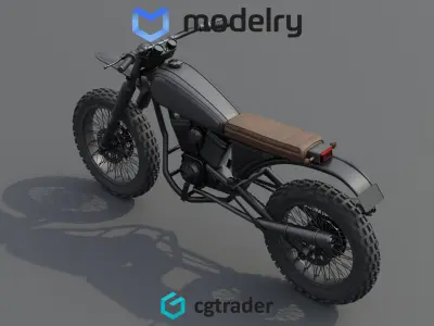 Enduro Motorcycle 3D model