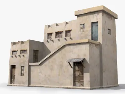 Arab x29 Low-poly 3D model