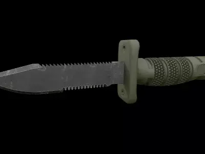 Aircrew Survival Egress Knife 3D model