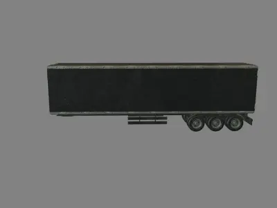 trailer cargo Low-poly 3D model