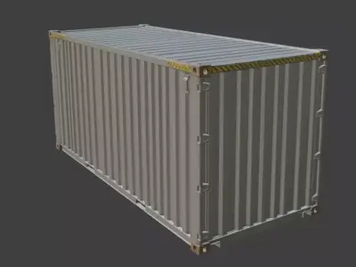 Shipping Container Detailed 3D Model 3D model
