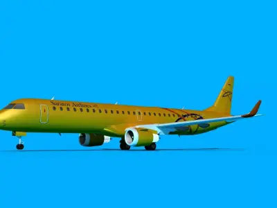 Embraer Emb-190 Saratov Airlines 3D model