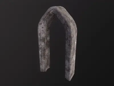 Old Stone Arch 3D Model Low-poly 3D model