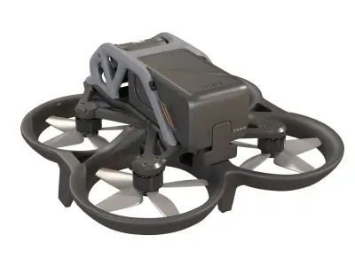 Dji Avata fpv drone Low-poly 3D model