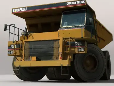 Dumper Truck Low-poly 3D model