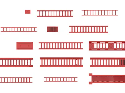 TwindBricks3D - 16 Building Ladder collection 3D print model