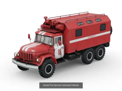 Mobile Command Post Truck 3D Model Pack