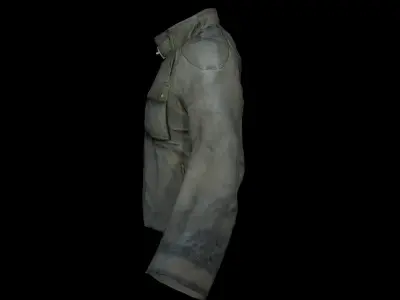 jacket military Low-poly 3D model