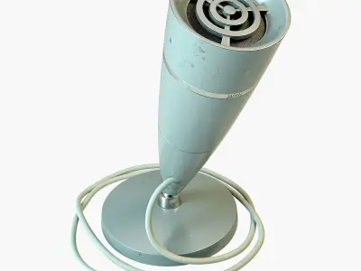 Vintage Japanese Desk Microphone 3D model