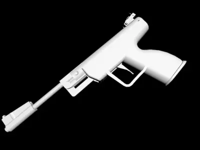 Antiquarian gun Free 3D model