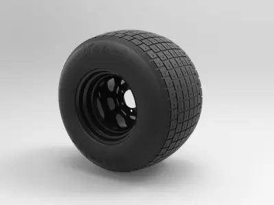 Wheel from Batpod 3D model