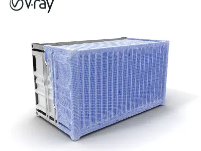 Shipping Container Model Pack  Detailed D Asset Low-poly 3D model
