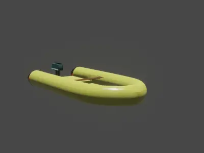 Boat lowpoly banana Free low-poly 3D model