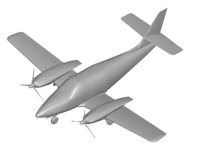 Cessna T303 Crusader 3D model purchase