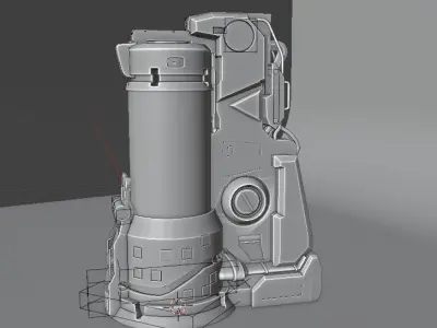SC-FI 3D Model in blender  3D model