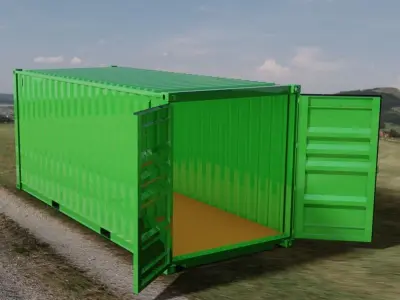20FT ISO Shipping Container 3D model purchase