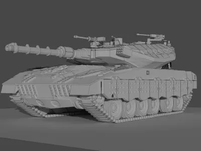 IDF Merkava MK 3 3D print model