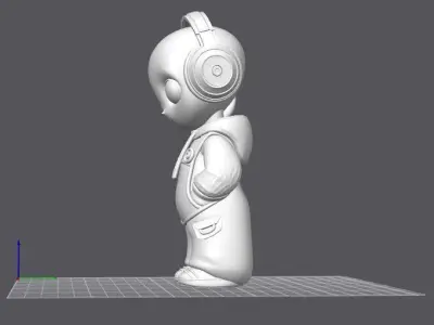 ET ALIEN sci-fi 3D model