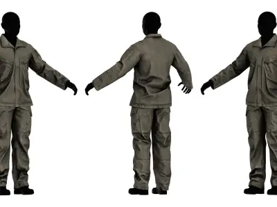 CRYE PRECISION GB4 FIELD UNIFORM Low-poly 3D model