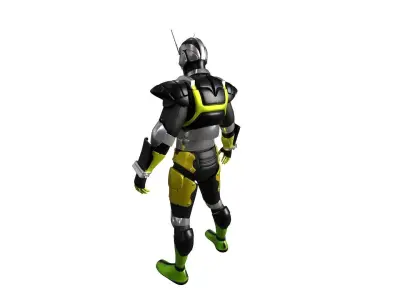 Kamen Rider RX Robo With Vortech Shooter 3D model