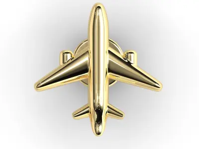 Airplane airbus earring 3D print model