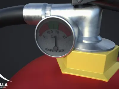 Fire Extinguisher 3D model 11