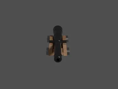 Cannon Free low-poly 3D model purchase
