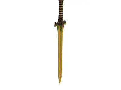 Fantasy Magic Sword Game Asset Low-poly 3D model