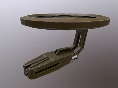 TURRET 05 Low-poly 3D model