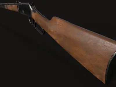 Winchester Model 1894 Low-poly 3D model
