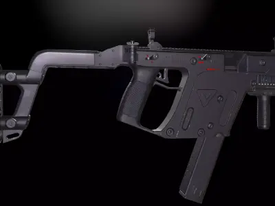 KRSV Vector Submachine Gun Low-poly 3D model