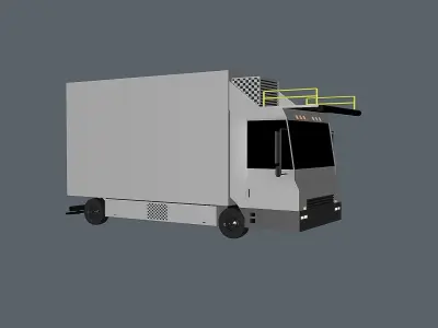 Airport Catering Truck Low-poly 3D model by bixballpark
