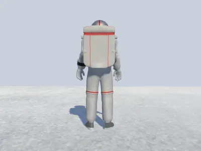 Astronaut Avatar Rigged Low-poly 3D model