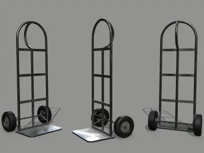 Trolley hand truck Low-poly 3D model purchase