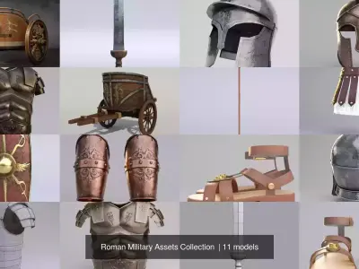 Roman Military Assets Collection  3D Model Pack