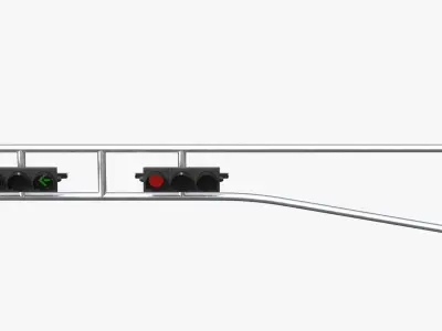 Traffic Light Assembly - Multi-Signal Head 3D model