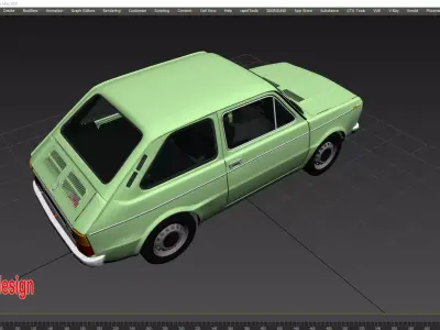 seat 133 1979 3ds max low  3D model