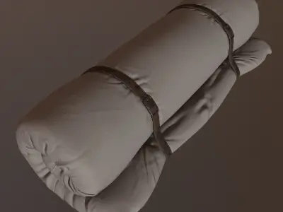 Bed roll for camping  3D model