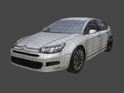 Citroen C5 2012 MODEL  UNFINISHED 3D Low-poly 3D model