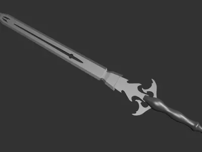 The sword 002 Low-poly 3D model