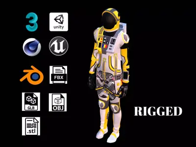 Astronaut Spacesuit Romania 3D model